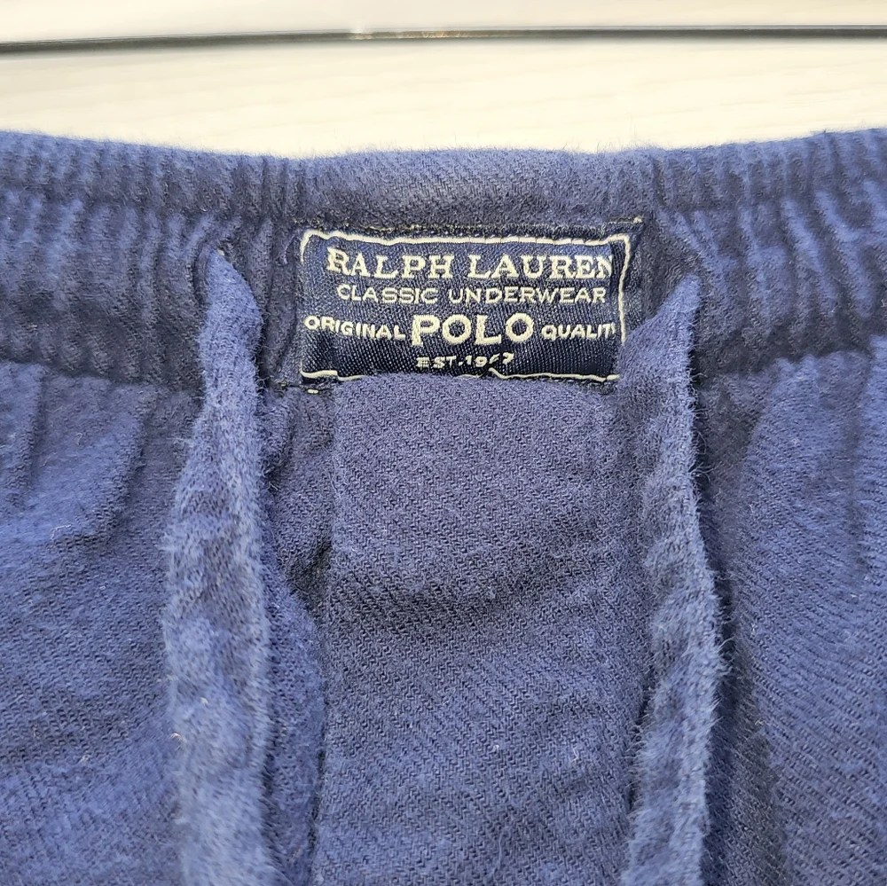 Polo Ralph Lauren Pajama Pants Sleepwear Sweatpants Mens XL Blue Classic Pockets